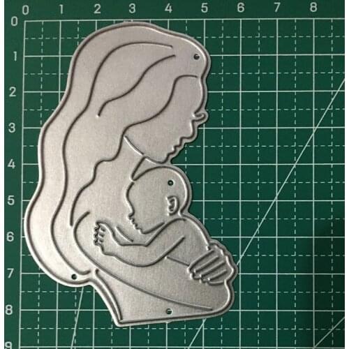 Mom Baby Metal Cutting Dies Stencil Scrapbooking DIY Album Stamp Paper Embossing M68E