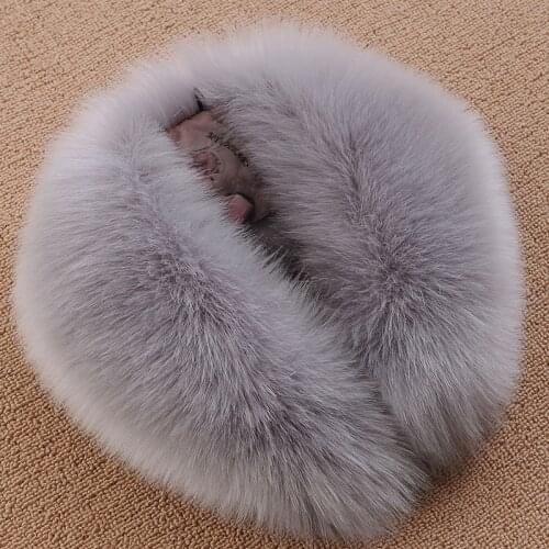 2020 New Women Fake Collar Autumn Winter Fur Imitation Fox Hair Men And Down Jacket Coat White Big Single Buy Universal