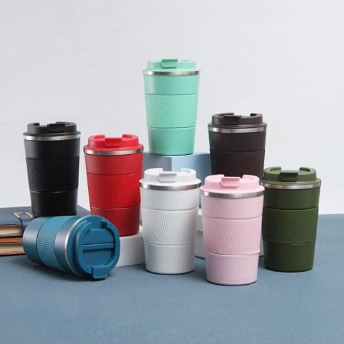 380ml/510ML leak-proof double wall SUS304 stainless steel coffee cup auto car travel vacuume thermos coffee cup