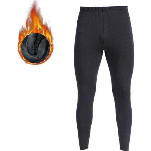 2018 new Thermal underwear pants and underwear shirts thick fleece men leggings keep warm in cold Winter days