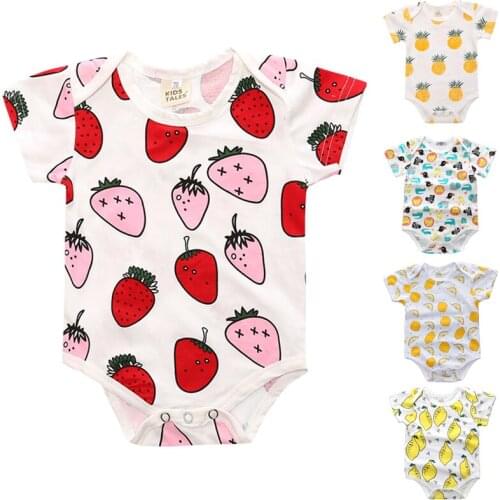 2021 New Arrival Baby Girl Romper Toddler Outfit Boys Summer Cute Clothes Infant Jumpsuit Newborn Romper Pelele Bebe Verano