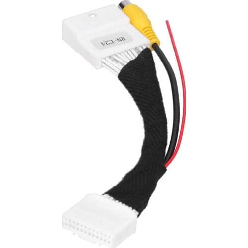 Reverse Parking Camera Connection Cable 24Pin RCA Adapter Line Wiring Fit for Renault ABS + Wiring Harness