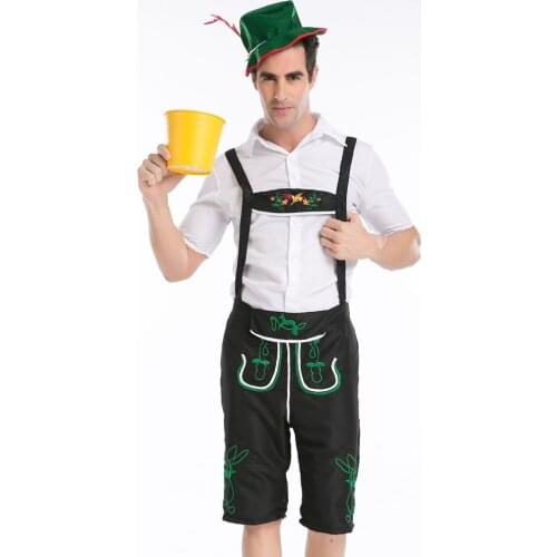 Holiday Adults Mens Oktoberfest Bavarian Beer German Fancy Dress Lederhosen Festivals Party Outfits