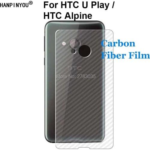For HTC U Play / HTC Alpine 5.2" Durable 3D Anti-fingerprint Carbon Fiber Back Film Rear Screen Protector (Not Tempered Glass)