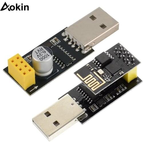 ESP01 Programmer Adapter UART GPIO0 ESP-01 Adaptaterr ESP8266 CH340G USB to ESP8266 Serial Wireless Wifi Developent Board Module