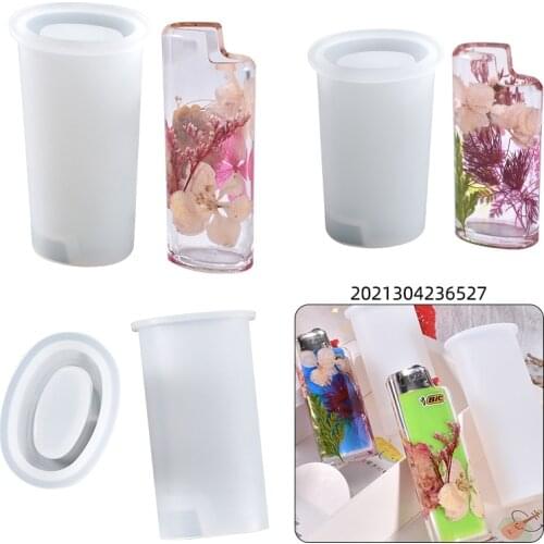 DIY Crystal Silicone Mold Lighter Protective Case Cover Epoxy Resin Mold Suitable For J3 J5 J6 Mirror Silicone Mold For Resin