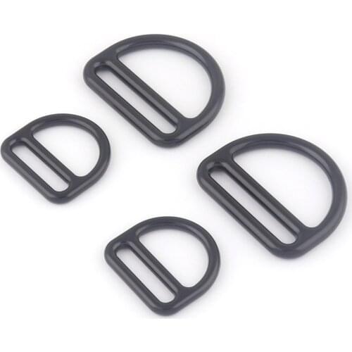 25/38mm Black Belt Adjuster Slide Strap Buckles,Triangle Metal Dog Collar Purse Backpack Buckle, Handbag Webbing For Hardware