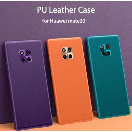 Thin leather case for huawei mate20 fashion back cover for huawei mate30 new pu protective case for huawei mate20pro mate30pro