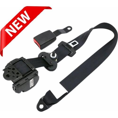 Universal Self-Winding Shrink 3-Point Seat Belt Lap With Car Seat Belt Adjuster Lock Seat