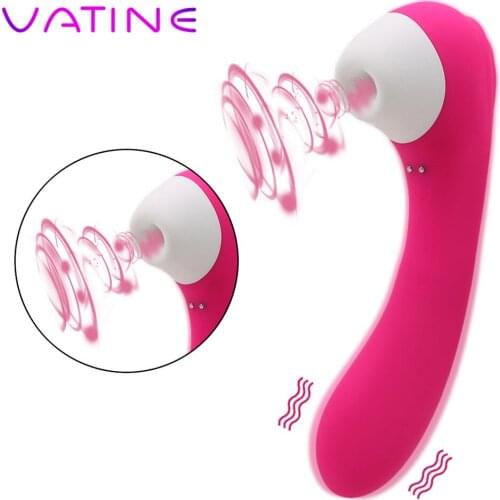 VATINE Oral Sex G Spot Massage Clitoris Vagina Stimulator Nipple Dildo Vibrators Sex Toys for Women Tongue Sucking Vibrator