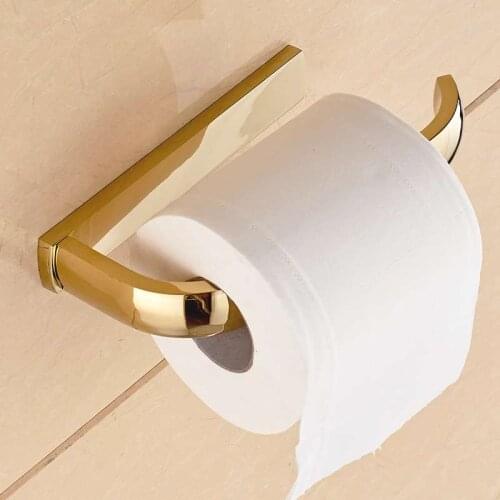 Vidric 5 Colors Wall Mount Bathroom Toilet Paper holder, Roll Holder Bathroom Accessory, High Quality Brass WC Paper Holder