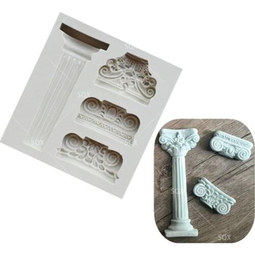 Vintage European-Style Roman Column Fondant Cake Baking Molds,Cake Decorating Tools Pastry Tools Kitchen AccessoriesSQ16268