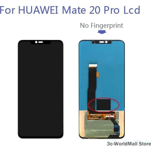 Defect Original Super AMOLED For Huawei Mate 20 PRO LCD Mate20 Pro LCD Display Screen Touch Digitizer Assembly No Fingerprint