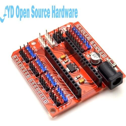 1PCS Multi-Function Nano Shield Expansion Board for Electric DIY SCM - Orange + Black (NANO SHIELD) For nano 3.0