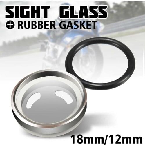 2/4/10pcs 18mm 12mm Master Brake Cylinder Reservoir Sight Glass Gasket Motorcycle Dirt Bike For Honda/Suzuki/Kawasaki/Harley
