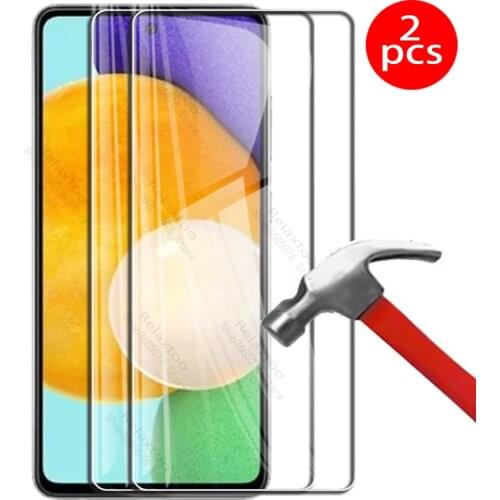 2pcs protective glass for samsung a52 case for samsung galaxy a52 a 52 5g 6.5'' sm-a525f/dsn tempered glass phone films cover