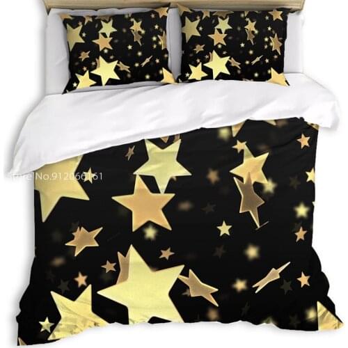 New Arrival Star Pattern Bedding Set 3D Printed Duvet Cover Set With Pillowcase 3/2Pcs Bedroom Decor Twin Queen King Size