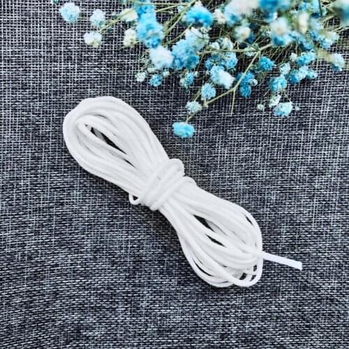 5/10/20/30/50/100/200/300m Elastic Band Stretch Rope Strap for DIY Face Cover Mouth Mask Elastic Band Mask Ear Cord