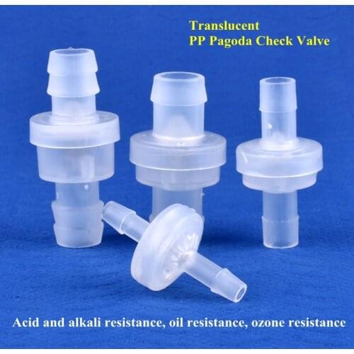 5~200pcs 3~12mm PP Check Valve Drip Irrigation Hose Pagoda Joint Non-Return Valve Aquarium Fish Tank Air Pump Pipe One-way Valve