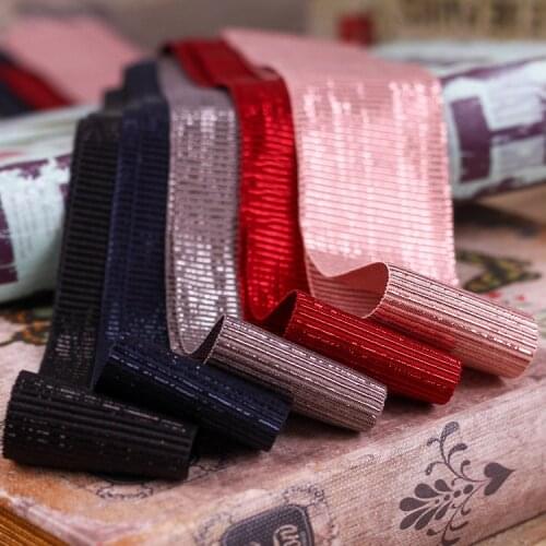 5 yards Solid Color Bronzing Thread Grosgrain Ribbon Diy Hair Bowknot Gift Bouquet Packaging Material Clothing Accessories