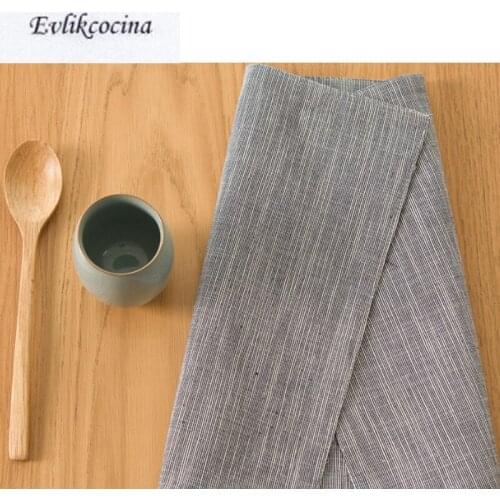 Free Shipping 4 Pieces/Lot Japanese Style Cotton Tablecloth Cloth Placemats Insulation Pad Plain Coasters Table Mat Napkin