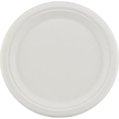 Compostable 7 Inch 9 inch Heavy-Duty Plates 25pack Eco-Friendly Disposable Sugarcane Paper Plates