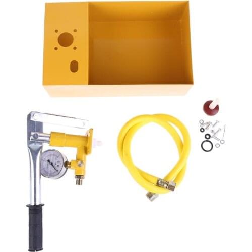 2.5MPa 25KG Water Pressure Gauge Manual Hydraulic Pump Tester with G1/2" Hose