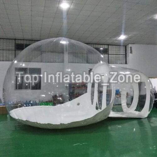 Commercial outdoor bubble tent transparent, outdoor inflatable transparent tent, camping inflatable bubble tent