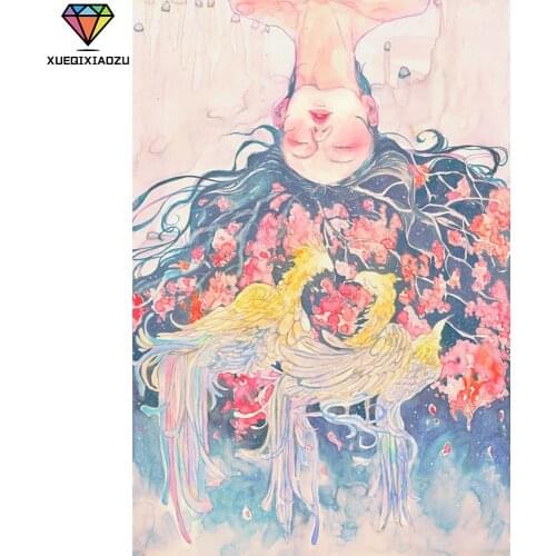 XUEQIXIAOZU Full Round Fairy Diamond drawing Mosaic painting 5D DIY Diamond embroidery Home decoration gifts brain game New