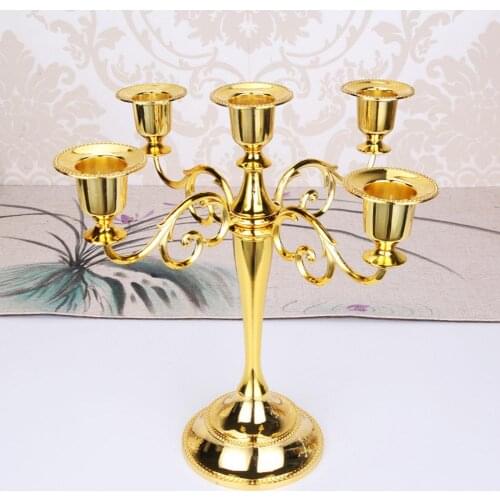 Metal 3/5-Arm Candle Holder Candlestick Romantic Dinner Holiday Wedding Decor Свадебный Декор