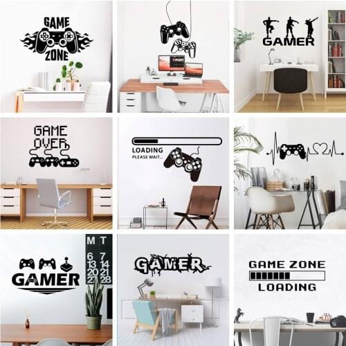 Funny GAME Evolution Wall Decal For PS4 Kid Room Removable Mural For Living Room Decal Creative Stickers