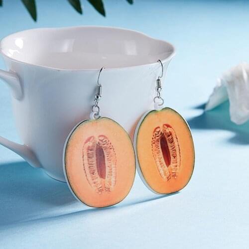 New Women Personality Style Earrings Fashion Simple Fruit Earrings Women Cute Wild Irregular Earrings Jewelry