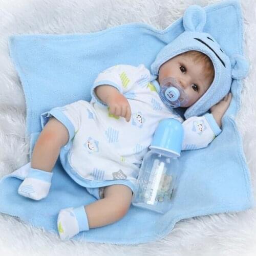 NPK reborn babies dolls 16" 40cm real newborn baby silicone dolls high quality children doll gift toys bonecas reborn