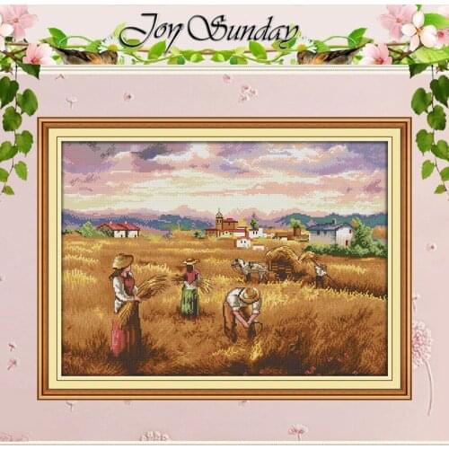 Autumn harvest Patterns Counted Cross Stitch 11CT 14CT Cross Stitch Set Wholesale Cross-stitch Kit Embroidery Needlework