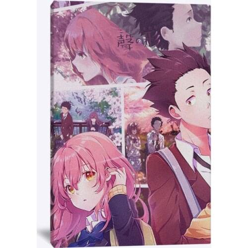 A Silent Voice Shouko Shoya Manga Decoration Prints Anime Home Decor Canvas Dorm Living Room Bedroom Painting Wall Art Poster