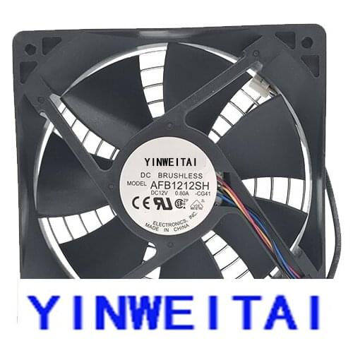 Fan for Delta AFB1212SH CG41 Server-Square Fan DC 12V 0.80A 120x120x25mm 12cm 12025