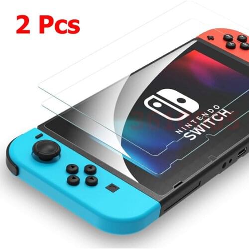 2Pack Protective Glass for Nintend Switch Tempered Glass Screen Protector for Nintendos Switch NS Glass Accessories Screen Film