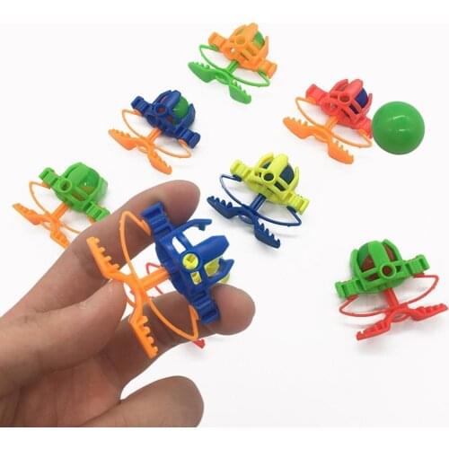 1 PC Children Squeeze Toy Finger Slingshot Launch Pinball Toy Plastic Desktop Decompression Puzzle Game Gift Gyro Children W3Z9