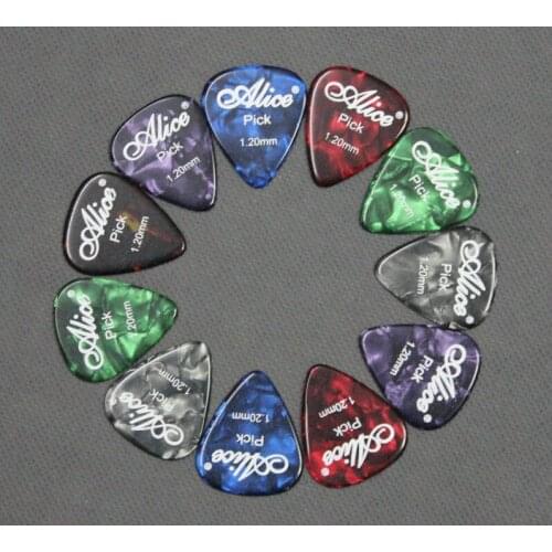 100pcs Alice Celluloid Acoustic Electric Guitar Picks Plectrum BASS ROCK HEAVY METAL 1.20mm
