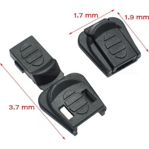 1000pcs/pack Cord Ends Zipper Pull Cord Lock Stopper For Paracord Sportswear Backpack Garment Size:18.5mm*18mm*10mm