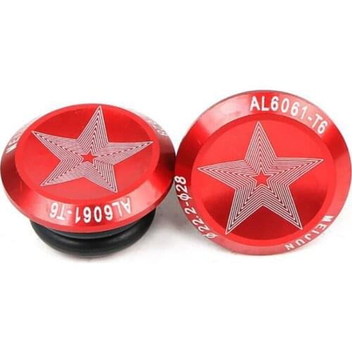 2pcs MTB Aluminum Alloy Bicycle Handlebar End Plug Road Bike Grips Bicycle Cycling Handles Grips Caps Stoppers Accessories