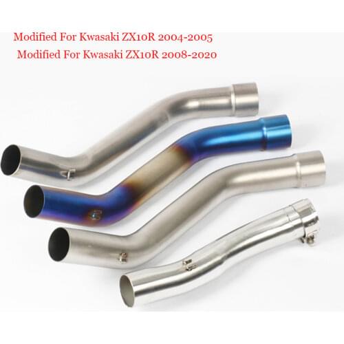 2004 2005 2008 2009 2010 2011 2012 2013 2014 2015 2016 2017 Motorcycle Middle Connecting Pipe Silp on for Kawasaki ZX-10R
