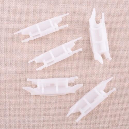 5pcs Car Roof Drip Trim Moulding Holder Clip Plastic White Fit For Honda Accord Civic Acura TL TSX 91572SDAA01 91572-SDA-A01