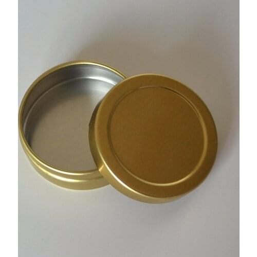 5pcs Packed Empty Aluminium Cosmetic Jar Golden Metal Jewelry Accessories Container For Cream Ointment Hand Cream Sub Bottle