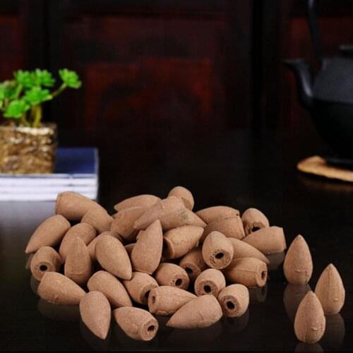 Backflow Incense 2.9*2*2cm Air Fresh Smoke Household Reflux Tower Incense Practical Cones Bullet Head Office Teahouse Natural