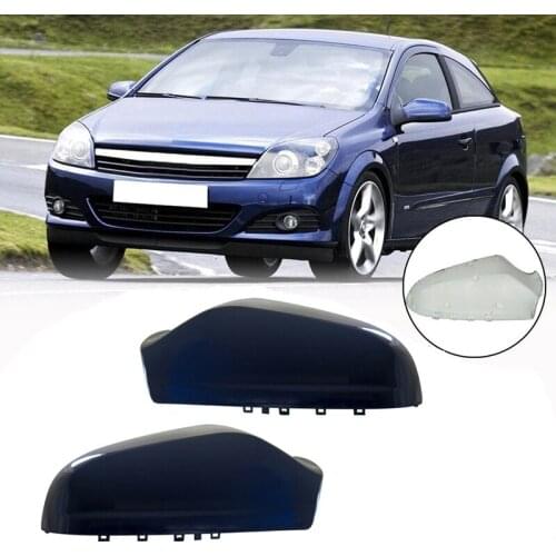 2 Pcs Side Door Wing Rear View Mirror Cover for Vauxhall Opel Astra H MK5 2004-2013 Ultra Blue