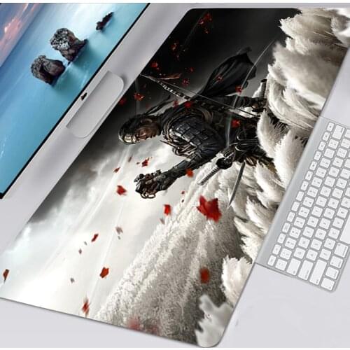 Ghost of Tsushima Large XXL Mousepad 90X30 Gaming Accessories Non-slip XL Mouse Pad Gamer Mausepad Keyboard Mat Tapis De Souris