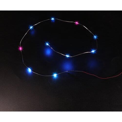 Vonado Multi Colour Changing Light String Led Light Set Compatible For Lego City Street Single lamp battery box USB DIY Toys