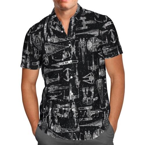 Fashion Black 3D Printed Hawaiian Shirt Short Sleeve Shirt Personalized Beach Shirt 2021 Streetwear Oversized 5XL Camisa Social