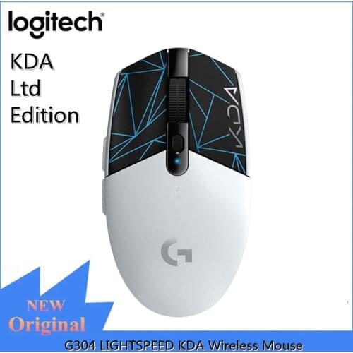 Logitech KDA G304 LIGHTSPEED Gaming Mouse 2.4G Wireless HERO Sensor 12000DPI 6Button Programmable Gamer Mice G840 KDA Mouse Pad